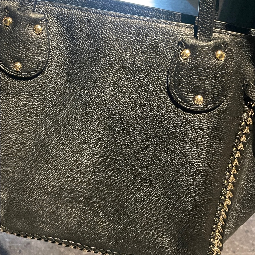 Coach Tatum Whiplash Black Tote Shoulder Bag ! - Picture 13 of 14